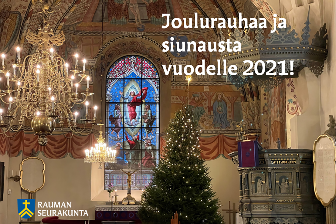 Pyhän Ristin Kirkko ja teksti: Joulurauhaa ja siunattua vuotta 2021
